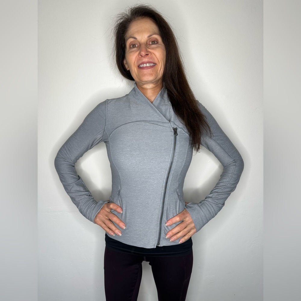 Lululemon Heathered Battleship Gray Luon Precision Jacket Women's Size Small